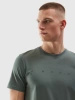 Męski t-shirt z bawełny organicznej regular 4F