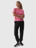 T-shirt regular gładki damski 4FWAW24TTSHF1650-54S