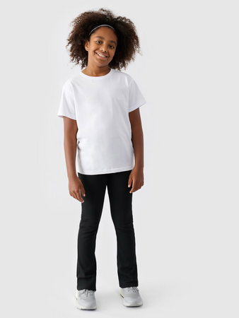 T-shirt gładki dziewczęcy 4F 4FJWMM00TTSHF2332-10S