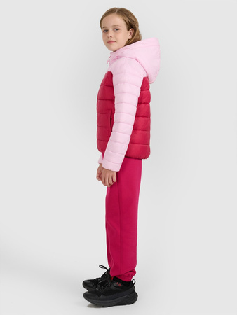 Kurtka puchowa z wypełnieniem syntetycznym dziewczęca 4F 4FJRAW25TDJAF0771-54S