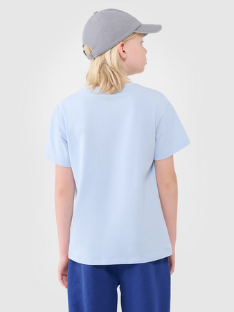 T-shirt oversize gładki chłopięcy 4F 4FJWSS25TTSHM2324-33S