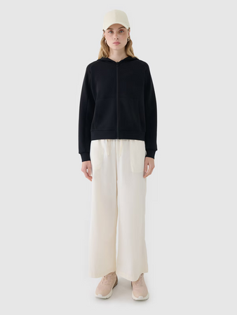 Bluza damska dresowa rozpinana z modalem 4F 4FWSS25TSWSF1577-20S