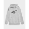 Bluza dresowa nierozpinana z kapturem chłopięca 4F Junior