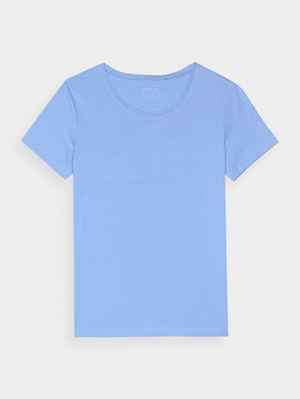 T-shirt slim z nadrukiem damski 4F 4FWMM00TTSHF1846-32S