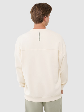 Bluza męska dresowa oversize nierozpinana bez kaptura 4F 4FWSS25TSWSM1536-80S-12S