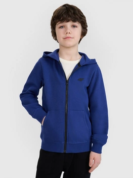 Bluza dresowa rozpinana z kapturem chłopięca 4F 4FJWSS25TSWSM1714-36S