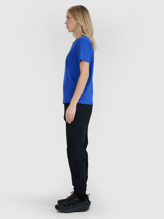 T-shirt oversize z nadrukiem damski 4F 4FWSS25TTSHF2238-36S