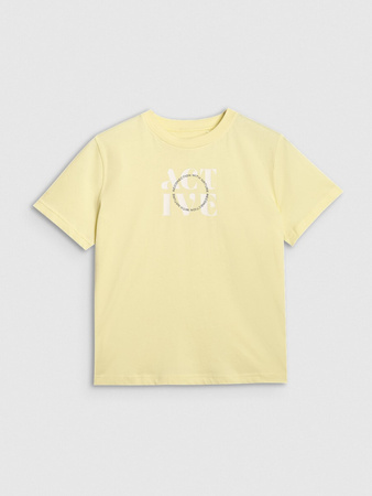 T-shirt z nadrukiem damsk 4F 4FRAW25TTSHF3229-73S