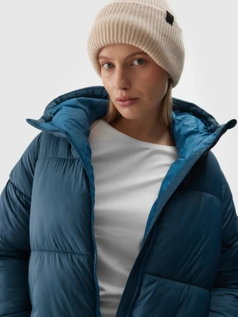 Płaszcz damski zimowy puchowy długi parka 4F 4FWAW24TDJAF475-46S