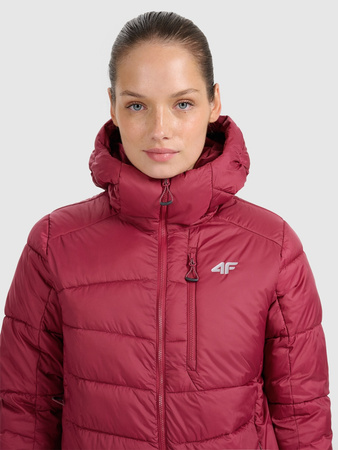 Kurtka puchowa trekkingowa z wypełnieniem Primaloft Silver damska 4F 4FRAW25TDJAF0792-60S