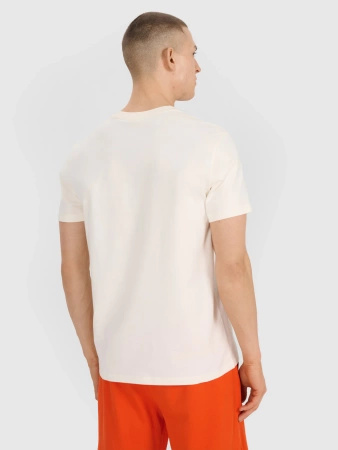 T-shirt regular z nadrukiem męski 4F 4FRSS25TTSHM3093-11S