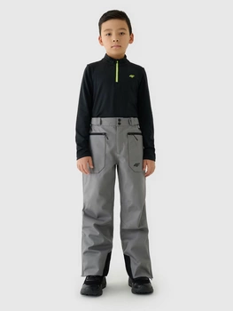 Spodnie narciarskie membrana 8000 chłopięce 4F Junior 4FJWAW24TFTRM655-24S