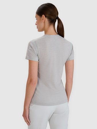 Koszulka trekkingowa z wełną Merino damska 4F 4FWSS25TFTSF1269-27S