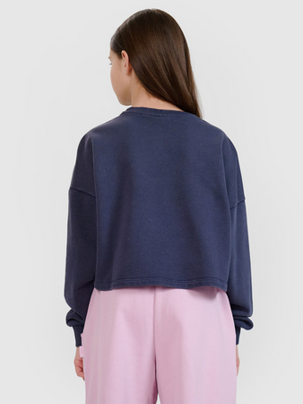 Bluza dresowa nierozpinana bez kaptura dziewczęca 4F 4FJWSS25TSWSF1483-22S