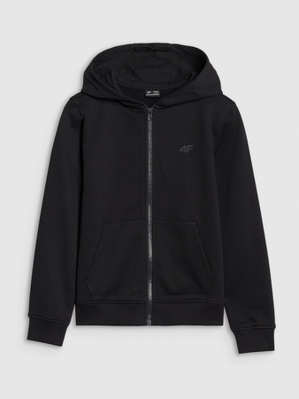 Bluza dziewczęca dresowa rozpinana z kapturem 4F 4FJWSS25TSWSF1706-20S