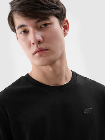 Longsleeve regular gładki męski 4F 4FWMM00TLONM432-20S