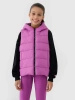 Bezrękawnik dziewczęcy puchowy z wypełnieniem syntetycznym 4F 4FJWSS25TVJAF166-50S