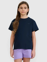 T-shirt gładki dziewczęcy 4F 4FJWMM00TTSHF2332-31S
