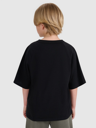 T-shirt oversize gładki chłopięcy 4F 4FJWAW25TTSHM2411-20S