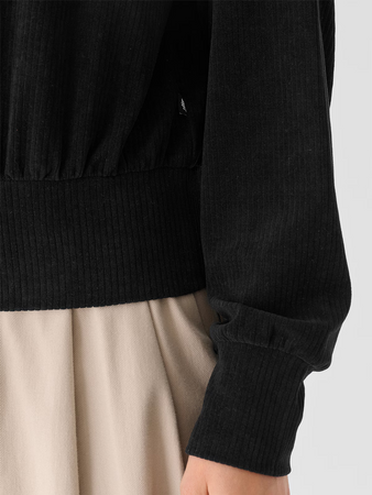 Bluza dresowa z weluru nierozpinana bez kaptura damska 4F 4FRAW24TSWSF2054-20S