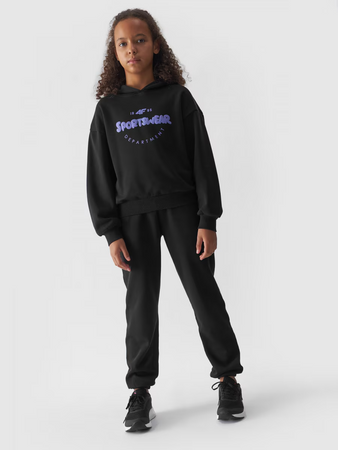 Bluza dresowa nierozpinana z kapturem dziewczęca 4F Junior 4FJWAW24TSWSF1213-20S