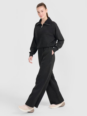 Bluza dresowa oversize nierozpinana bez kaptura damska 4F 4FRSS25TSWSF2150-20S