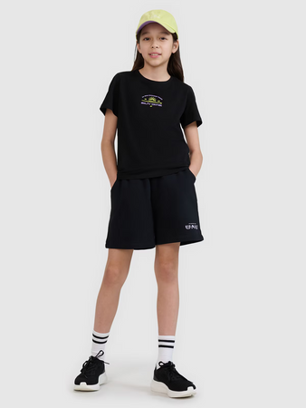 T-shirt regular z nadrukiem dziewczęcy 4F 4FJWSS25TTSHF1871-20S