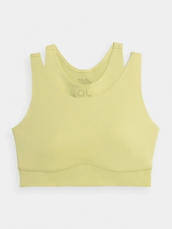 Biustonosz treningowy ze średnim wsparciem z materiałów z recyklingu damski 4F x anna lewandowska 4F