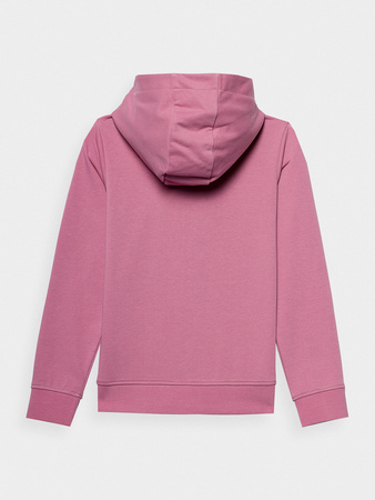 Bluza dresowa rozpinana z kapturem dziewczęca 4F Junior