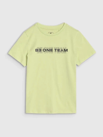 T-shirt chłopięcy bawełniany 4F 4FJWSS25TTSHM2186-45N