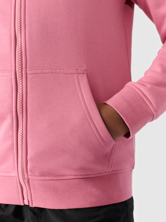 Bluza dresowa rozpinana z kapturem dziewczęca 4F Junior 4FJWMM00TSWSF1315-56S
