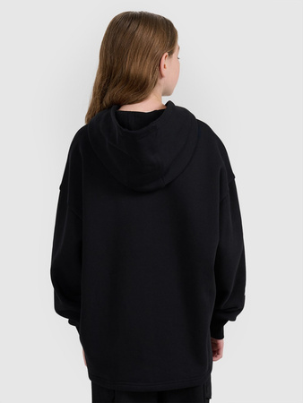Bluza dresowa nierozpinana z kapturem dziewczęca 4F 4FJRAW25TSWSF2293-20S
