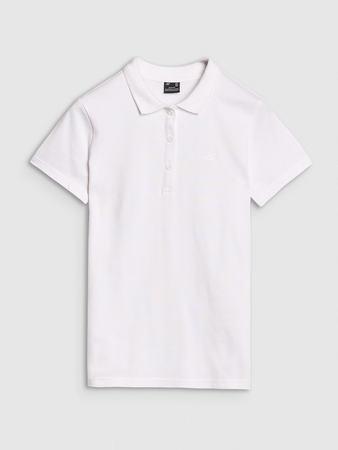 Koszulka polo slim damska 4F 4FWMM00TPTSF365-10S