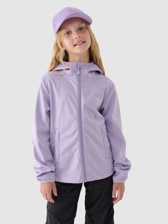 Kurtka softshell wiatroodporna membrana neodry 5000 dziewczęca 4F Junior 4FJWAW24TSOFF261-51S