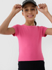 Dziewczęcy top basic t-shirt 4F 4FJWSS25TTSHF1852-54S