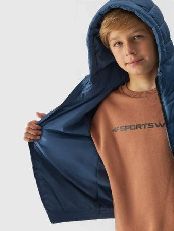 Chłopięca kurtka puchowa z wypełnieniem syntetycznym 4F 4FJWAW24TDJAM460-32S