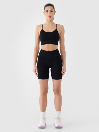 Legginsy kolarki bezszwowe treningowe damskie 4F 4FWSS25TFSTF014-20S