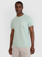 T-shirt regular z nadrukiem męski  4F 4FWSS25TTSHM1980-47S