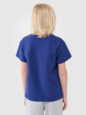 T-shirt oversize gładki chłopięcy 4F 4FJWSS25TTSHM2324-36S