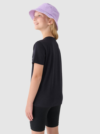 T-shirt z nadrukiem dziewczęcy 4F Junior 4FJRAW24TTSHF2276-20S