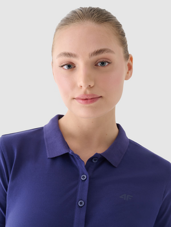 Koszulka polo slim damska 4F 4FWMM00TPTSF514-031S