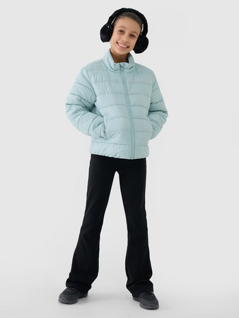 Kurtka dziewczęca puchowa z wypełnieniem syntetycznym 4F 4FJWSS25TDJAF515-47S