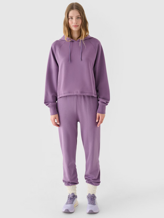 Spodnie dresowe joggery damskie 4F 4FRAW24TTROF1151-50S