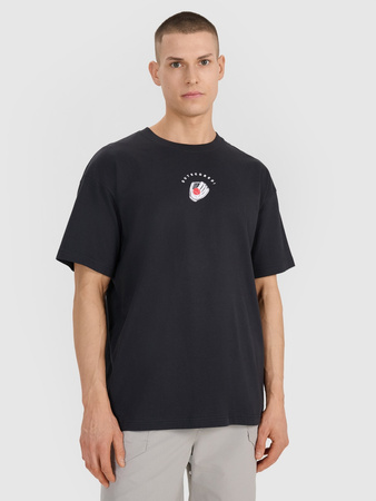 T-shirt oversize z nadrukiem męski 4F 4FRSS25TTSHM2981-20S