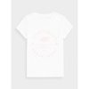 T-shirt z nadrukiem dziewczęcy 4F Junior