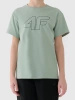 T-shirt chłopięcy oversize z nadrukiem 4F 4FJWSS25TTSHM2325-41S