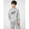 Bluza dresowa nierozpinana z kapturem chłopięca 4F Junior