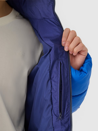 Kurtka zimowa puchowa z syntetycznym wypełnieniem męska 4F 4FWAW24TDJAM485-36S