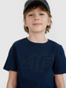 T-shirt z nadrukiem chłopięcy 4F 4FJWSS25TTSHM2179-31S