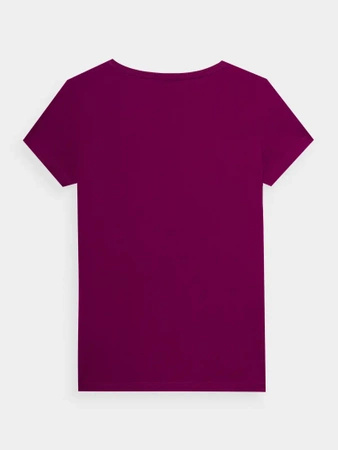 T-shirt elastyczny slim gładki damski 4F